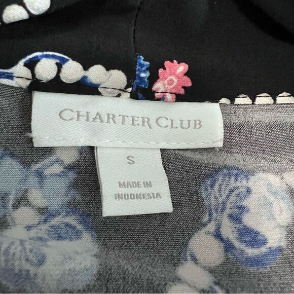 Charter Club Floral and Bead Design Blouse Size S  NWT! - Picture 4 of 8